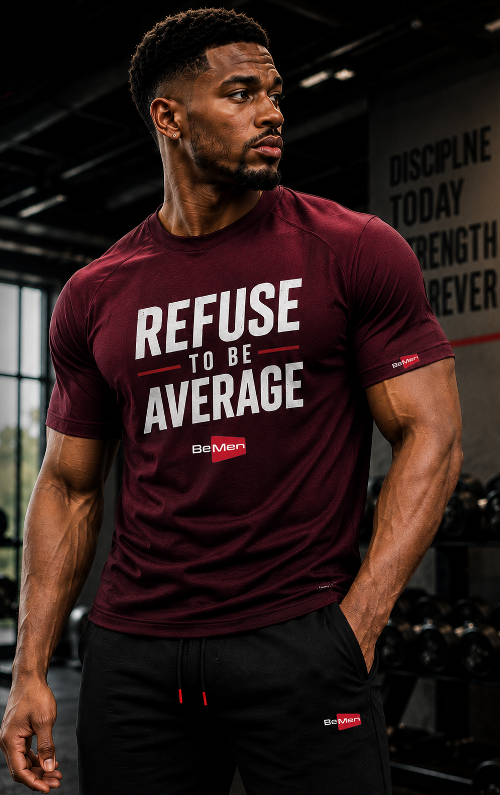 BeMen Text T-shirt